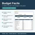 Budget Facile — Tableur de budget mensuel