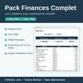 Pack Finances — Budget + Dettes + Épargne